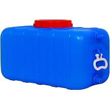 LICOME Water Storage Blue Horizontal Square Water Storage Tank Strong Sealing Leakage Handle Design and Durable, Easy to Transport