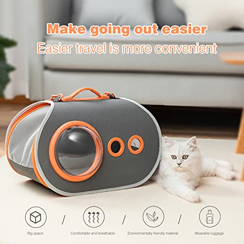 PETCUTE Transportbox Hund,Transportbox Katze,Atmungsaktive Transporttasche für Katze Hund,Haustiere Tragetasche mit Verstellbarer Schultergurt,Abnehmbare Matte,Hundetasche für Katzen und Hunde - Image 3