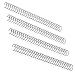 HOUYEE 100 Pack 6/9 Inch Double Loop Wire Binding Spines,120 Sheet Capacity, 3:1 Pitch Wire Binding for Letter Sized Paper,32 Holes,for Teacher Student Document Notebook Making,Black