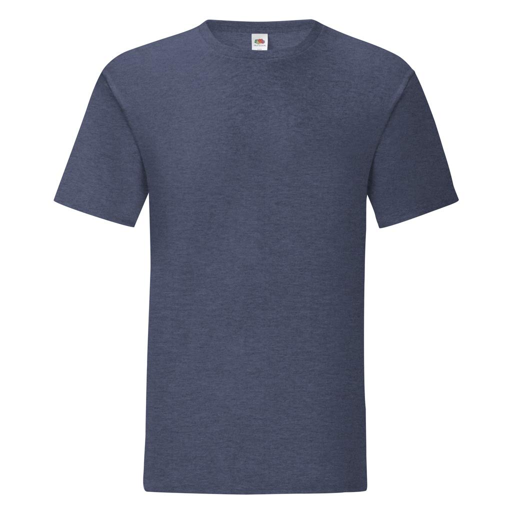 Fruit of the Loom Mens Iconic T-Shirt (M) (Heather Navy)
