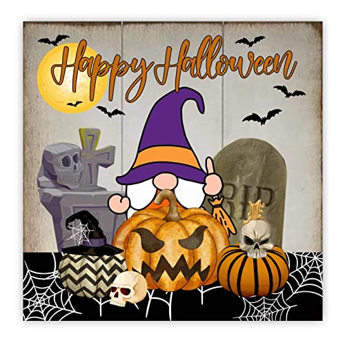 Décoration murale Halloween en bois avec citrouille pour sublimer votre cuisine d'automne
