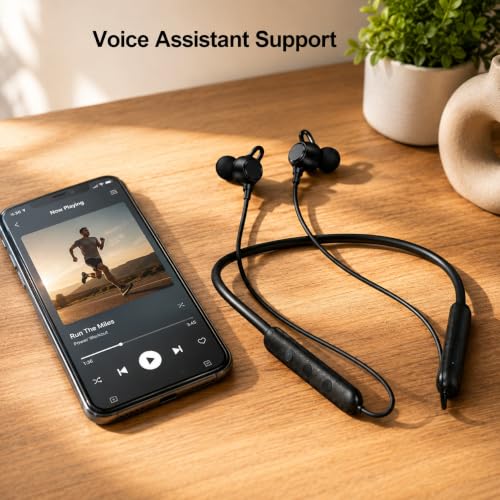 Image of Bluetooth Neckband for Boat Rockerz 255 Pro+ with Rich Bass, 60Hrs Long Playback, Dual Device Pairing, Clear Audio, Hands-Free Calling and Quick Charging