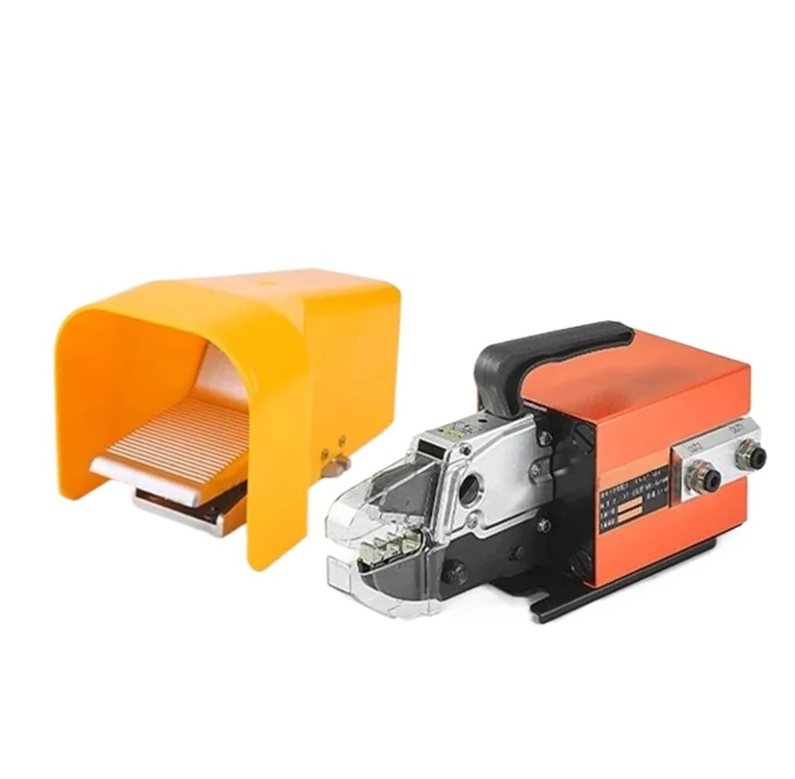 Jhxhfjxz Orange Am-10 Pneumatic Wire Crimping Tool 0.5-0.7Mpa Multifunction Terminal Crimping Plier Die Replaceable For Wire Cable Terminal Versitile(Model A)