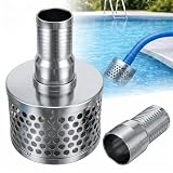 Fumete 2 Inch Water Pump Strainer Round Hole Suction Strainer Filter and Combination Hose with Connector...