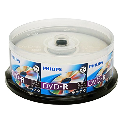 Philips DM4S6B25F/17 25 Pack 16X DVD-R Spindle