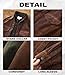 MAVQX Men's Corduroy Shirt Casual Shacket Long Sleeve Button Down Lightweight Jacket (US, Alpha, Medium, Regular, Regular, Brown)