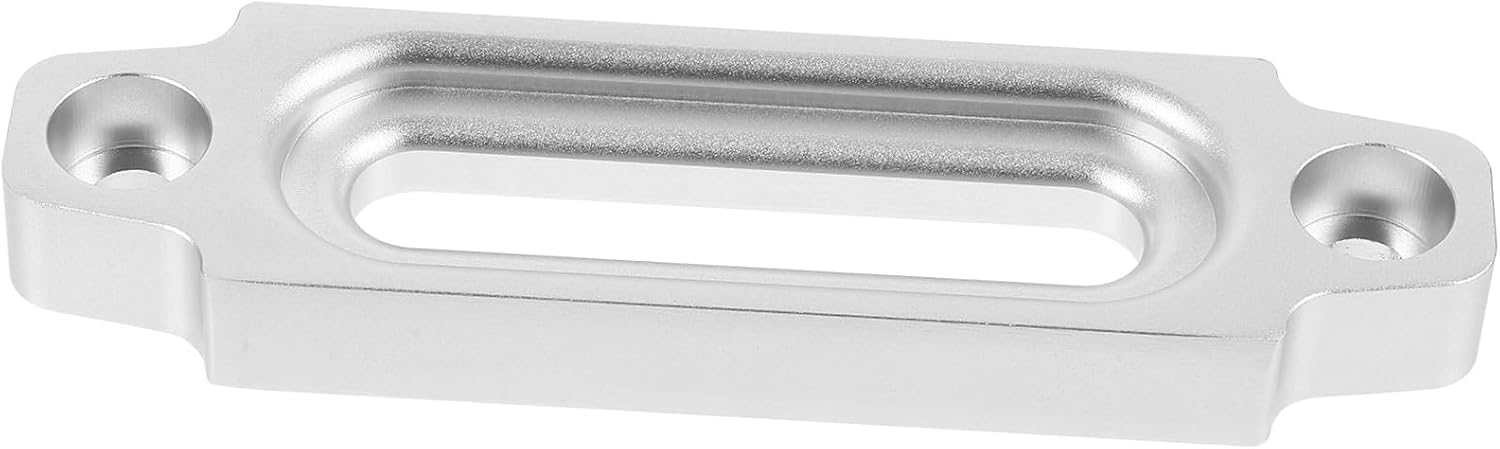 Aluminum Alloy Winch Fairlead Guide 124mm Silver Universal Bow Fairlead Cable Rope Lead Guide for Off-Road Vehicle Winch Accessories