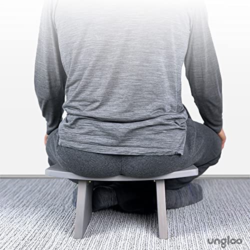 Meditation Bench By Ungloo, Kneeling And Cross Legged, Wide Tall Sturdy Solid Stable, Lightweight Sustainable Bamboo Ergonomic Stool, Easy On Hips And Knees, Simple Minimal Modern #TOP5