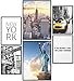 Produktbild Papierschmiede® Mood-Poster Set New York | Bilder als Wanddeko | Wohnzimmer & Schlafzimmer | 2X DIN A4 und 4X DIN A5 | Freiheitsstatue USA America - ohne Rahmen