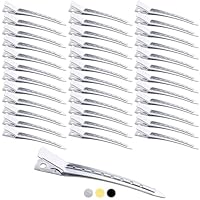 45-teiliges Entebill Haarspangen Set – Alligator Clips In Silber, Schwarz, Gold Für Friseur & Styling