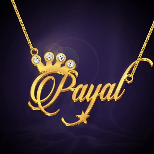 Buy Dreamrax Payal Cursive Gold Name 