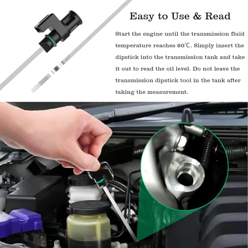 Image of 31086-JA00A CVT Fluid Oil Transmission Dipstick, Compatible with Nissan Altima 2007-2020 Rogue 2013-2022 Maxima Murano 2006-2022 Fluid ATF Level Indicator Dip Gauge Replace 31086-JA000