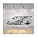 Carta Da Parati Adesivi Murali In Vinile Wall Sticker Vinyl Decor L'Adesivo Da Parete Per Auto Da Corsa Fast And The Furious Sport Car Racing