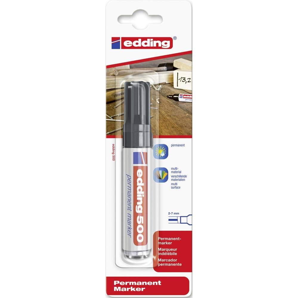 Edding 550 Permanentmarker – 3-4mm Zwart - PER 10 - Arts and Crafts Holland