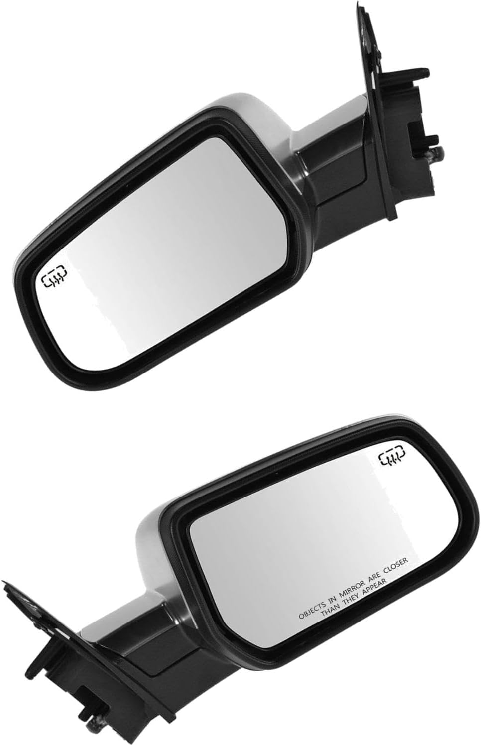 For 13-17 Equinox Mirror Power Heated Memory Blindspot Chrome Left Right Pair