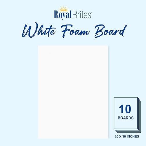 Miniatura 2 de Hojas de espuma blanca  20 x 30 pulgadas  10 hojas  Ideal para manualidades, presentaciones y proyectos escolares  Duradero y ligero  Tableros de