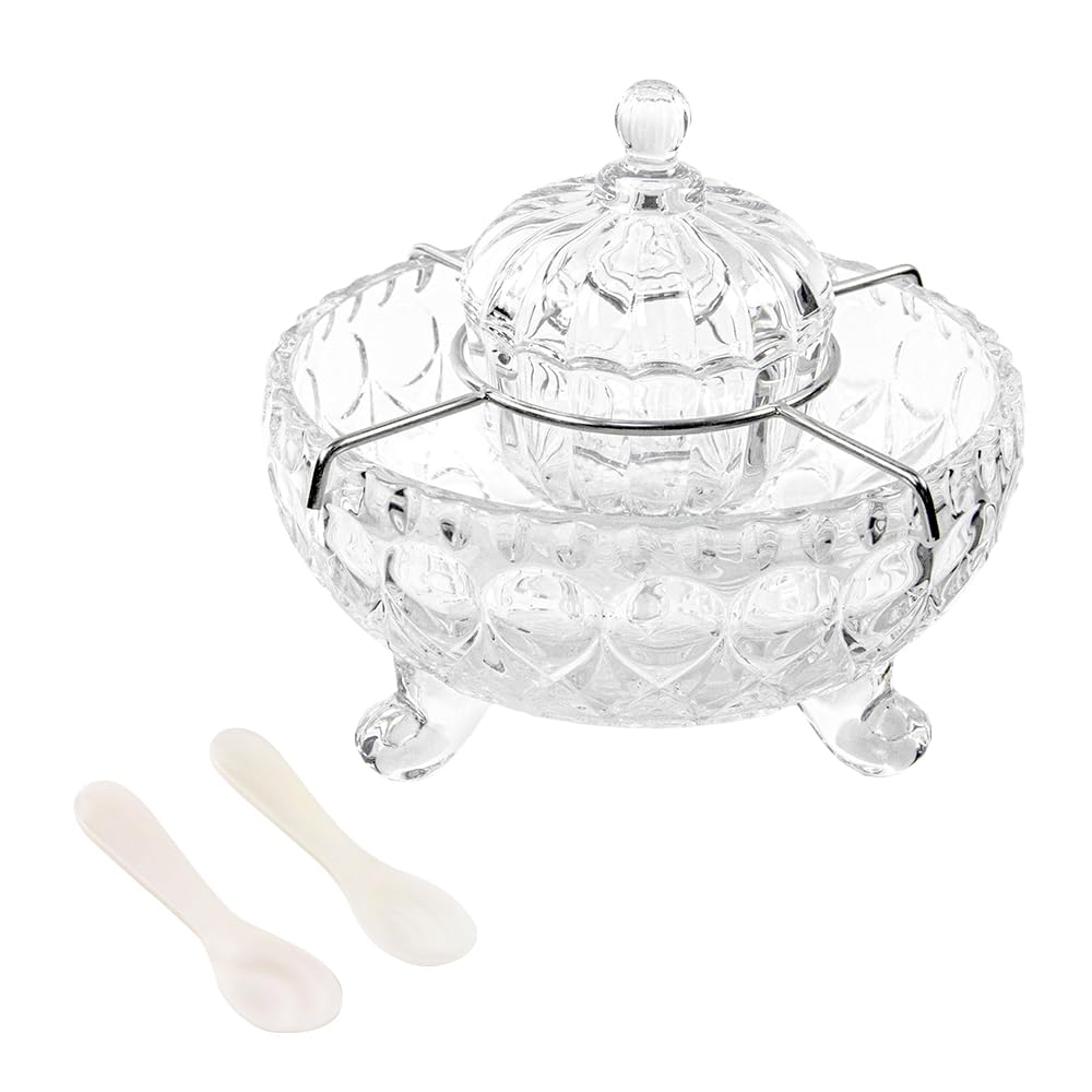 DUEBEL Ensemble de service à caviar avec 2 cuillères en nacre – Bol de service élégant en forme de goutte pour caviar, crevettes et plus encore dans la cuisine, le restaurant et les événements de