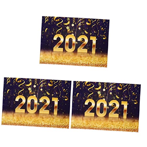 Abaodam 3 Peças 2021 Banner Decorativo De Fotografia Fotografia De Natal Decoração De Bebê Anos Esti