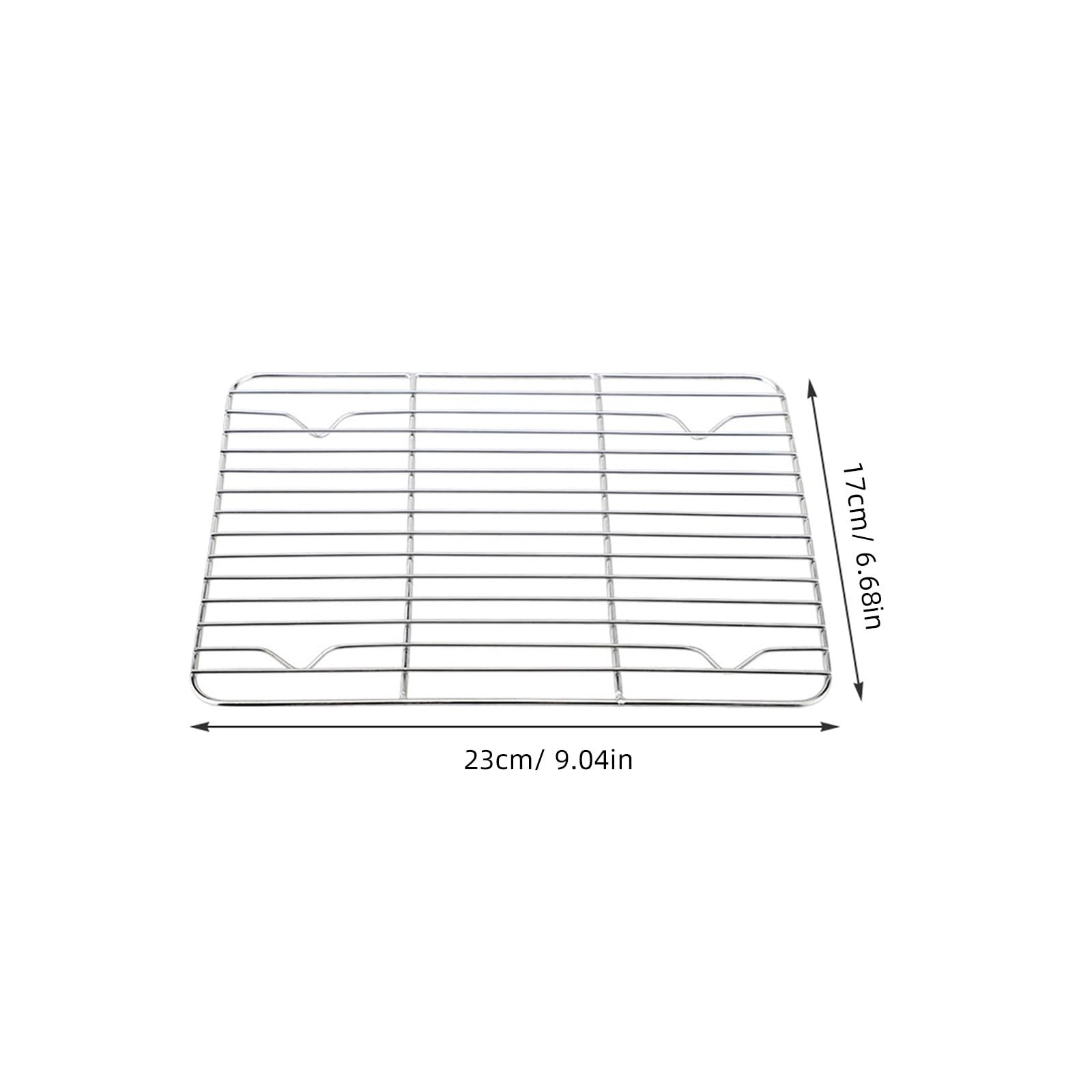 BESPORTBLE Grille De Refroidissement INOX 23x17 cm pour Air Fryer Cuiseur Vapeur