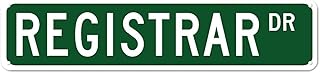Metal Sign Registrar Dr Vintage Signs Retro Tin Signs Aluminum Sign For Home Kitchen Garden Yard Wall Bedroom Club Front Door Decor Gift For Women Men 4x16 Inch