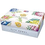 Bath Bomb Set- 6 Pack of Bath Fizzies with Natural Ingredients - Great Gift Idea For Mom, Women, Grandma - Made with Essential Oils, Sea Salts & Shea Butter Best Birthday, and Anniversary Present