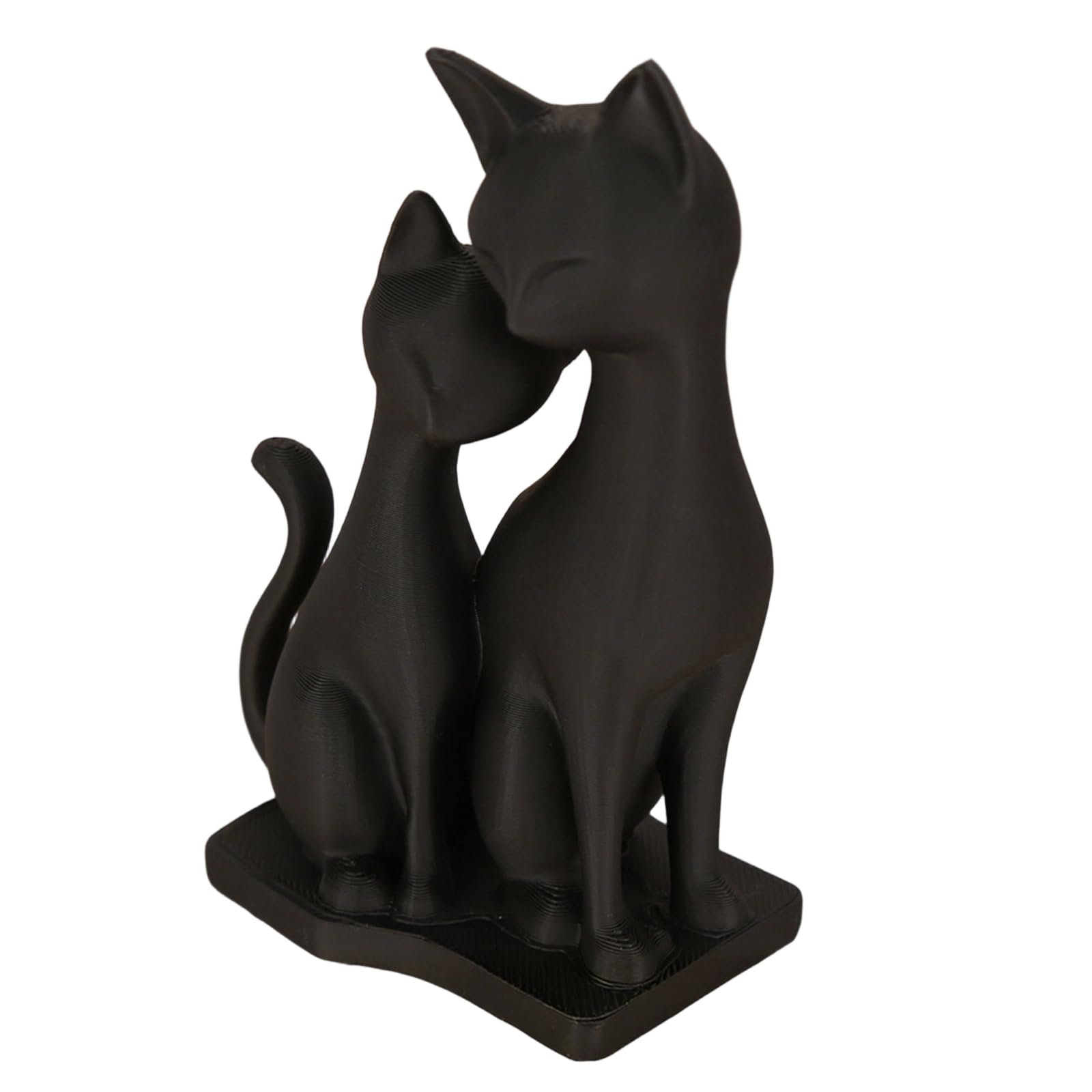 Zbiianxer Multicolor Cats Snuggling Miniature Sculpture For Modern Homes Decors Elegant Desktop Bookshelves Figurine Gift Cats Statue Tabletop Decors