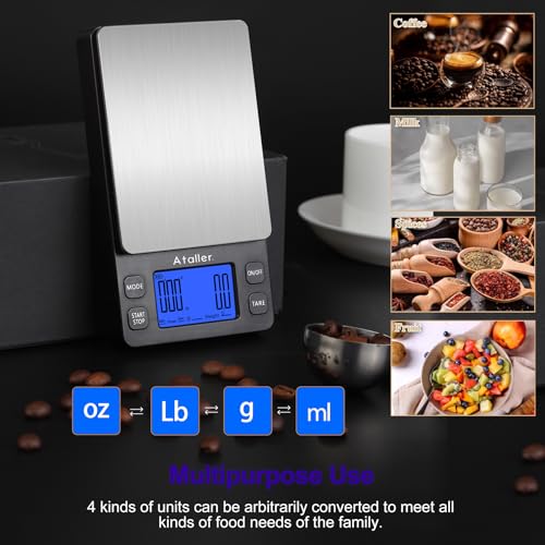 Ataller Mini Coffee Scale with Timer
