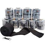 Ideal para boxeo, artes marciales mixtas, muay thai y otros deportes de contacto: 150 x 2 pulgadas.