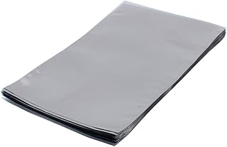 Aexit 50 Pcs Tool Sets 230mm x 340mm Silver Tone Flat Open Top Anti Static Bag ESD Tool Sets for Electronics