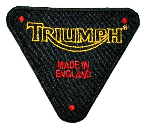 Triumph England Motorcycles Racing Classic Biker Logo Polo BT08 Patches