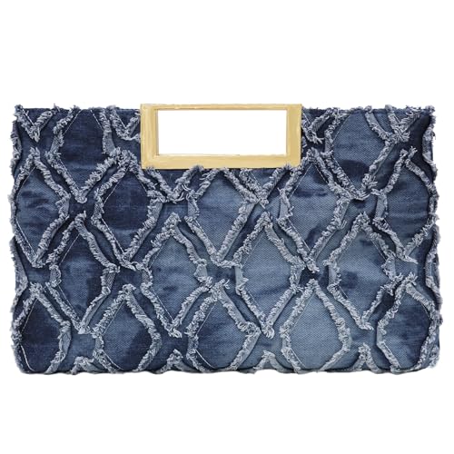 Pochette femme compacte en cuir synthétique scintillant pour emporter vos essentiels de bal