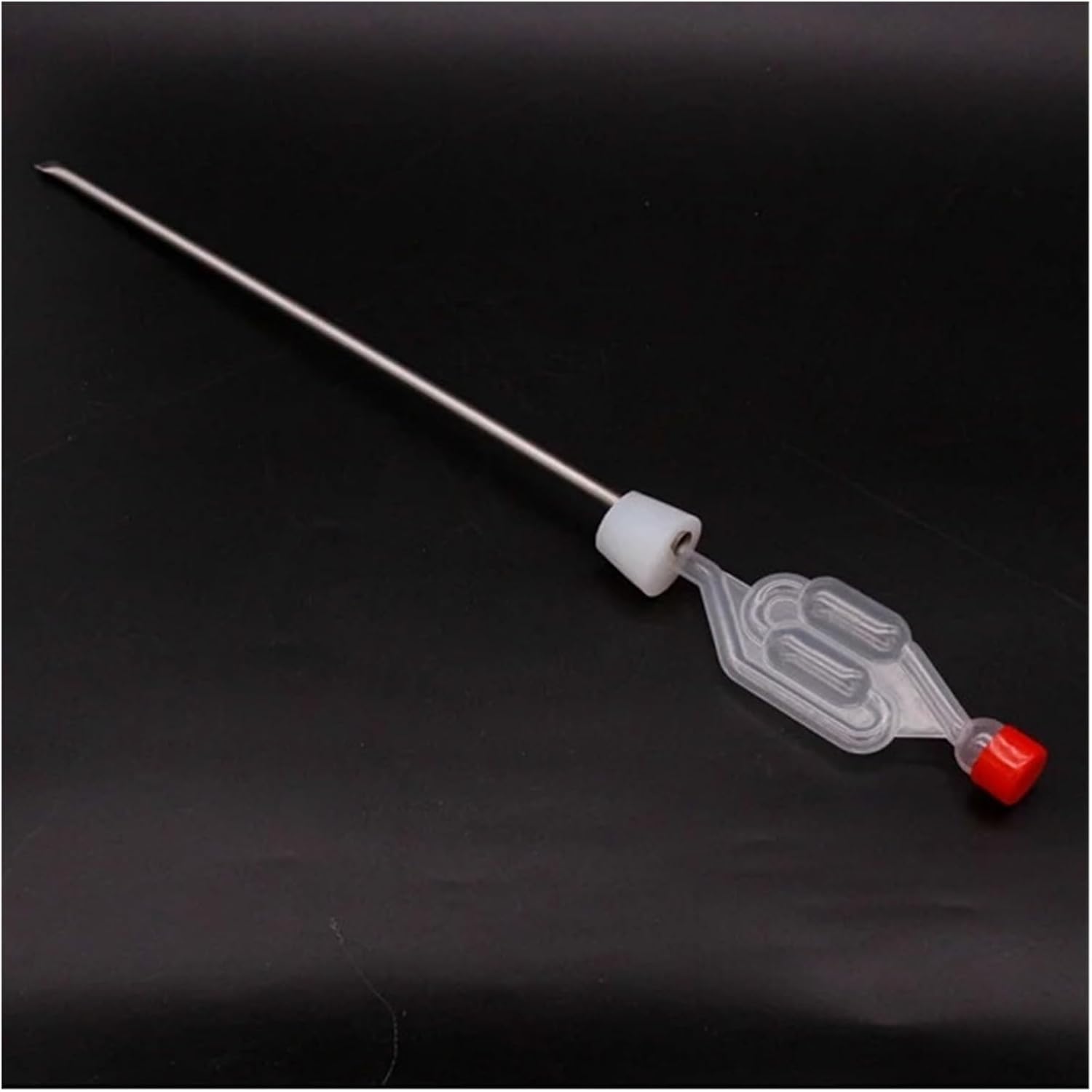 Home Brewing Carboy Stopper Thermowell with Airlock Homebrew Beer & Wine 15 inch 6# Silicone Stopper Regulate Fermentation Temperature Brewing Accessories(A1)