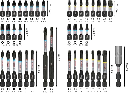 BOSCH Coffret d'embouts de vissage impact 44 pcs 2608521U79 - vue 5