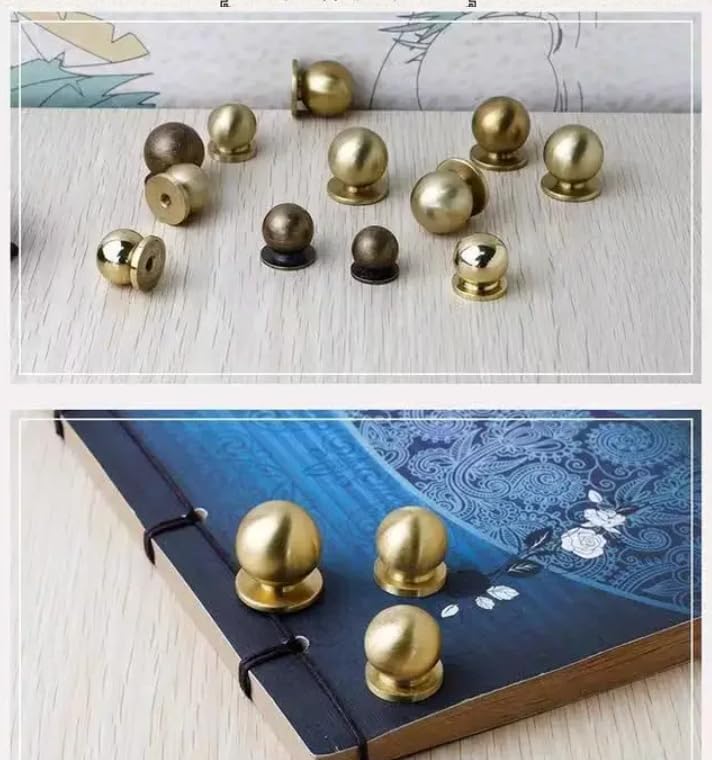 キャビネットのつまみ ソリッドブラスハンドルキッチンキャビネットハンドルボールハンドルキャビネット単穴小さなノブ6個b 22ミリメー