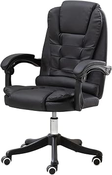 Gaming Chair, Boss Chair Office Chair Ergonomic Soft and Comfortable Office Home Computer Chair Fixed arm Swivel Chair