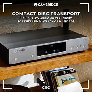 Cambridge Audio CXC - Trasporto CD separato per sistema HiFi con riproduzione senza Spazio e servo S3 personalizzato in un telaio metallico acusticamente ammortizzato - Grigio Lunare