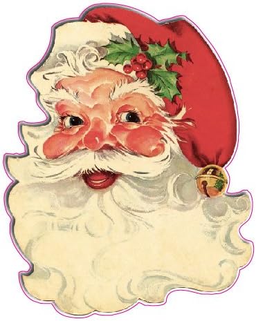 Santa Claus Face Wall Décor Decal 12 x 10 from The United States