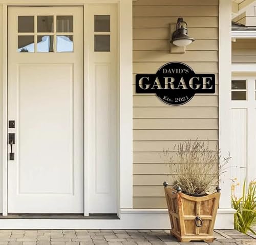 North Kaiser Custom Metal Garage Sign | Personalized Garage Wall Art Decor | Man Cave Mechanic Workshop Sign | Perfect Gift For Dad | Indoor/Outdoor #TOP3