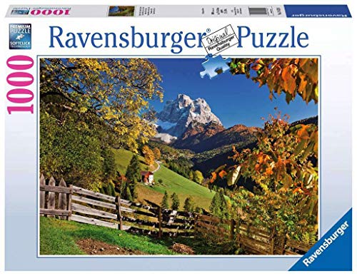 Ravensburger Mountains in Autumn 1000 Piece Jigsaw Puzzle for Adults – Every Piece is Unique, Softclick Technology Means Pieces Fit Together Perfectly