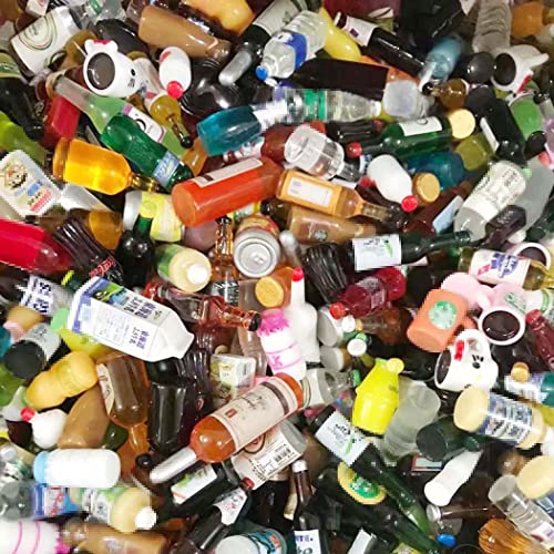 Aabellay 40 Stück Mini Harz Weinflaschen Miniatur Bierflaschen Flaschen Trinken Modell für Schmuck Herstellung Schlüsselanhänger Halskette Armband Ohrringe DIY Brosche Handyhülle - Zufälliger Stil – Bild 6