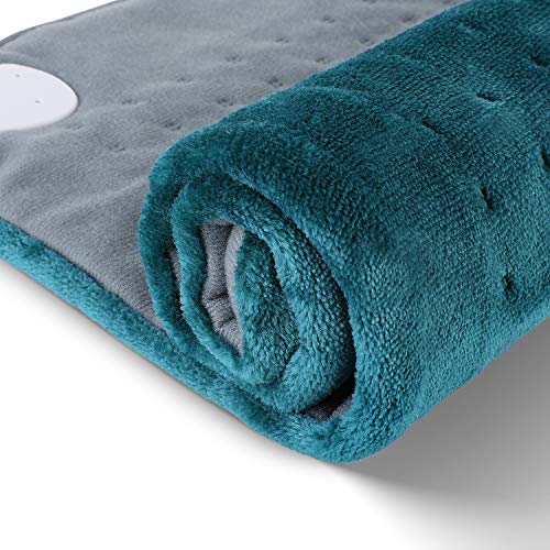 Deckey Electric Heating Pad 12” x 24”, Heating Pad for Fast Pain Relief, Soft Heat Pad for Back Pain & Cramps, Moist & Dry Heat Therapy Options,3 Heat Settings, Auto-Off, Machine Washable