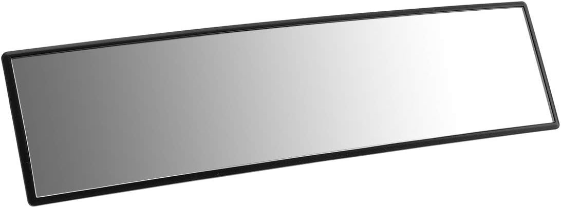 ELUTO Wide Angle Rear View Mirror Car Rear View Mirror Universal Convex Curve Rear View Mirror Clip on Original Mirror 12'' (305mm) for Cars SUV Trucks, (13)