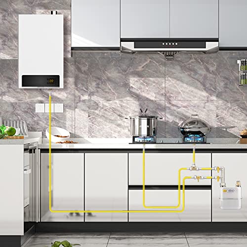 Kinchoix 48 Inch 1/2'' Gas Hose Connector Kit Flexible Propane Gas Line