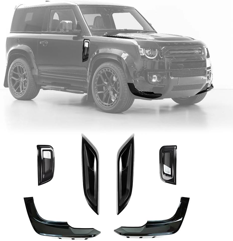 Car Front Hood Vent FIT For - Defender - Front Bumper Lip - 90 110 130 2020 > 2023