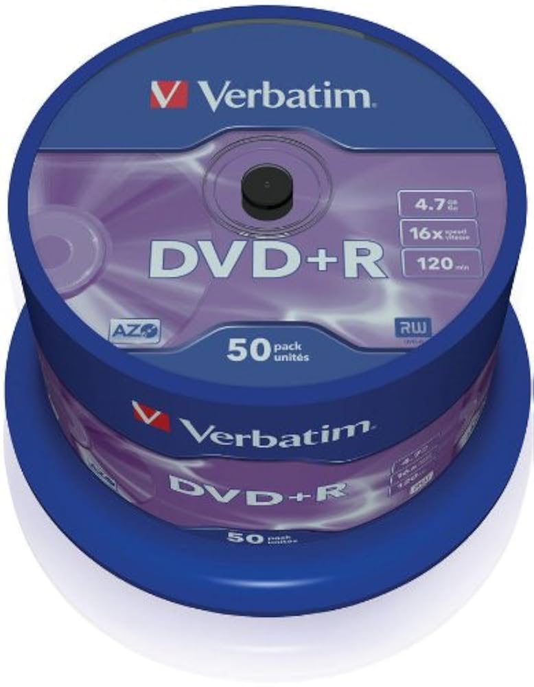 Amazon.com: Verbatim 43550 4.7GB 16x DVD+R Matt Silver - 50