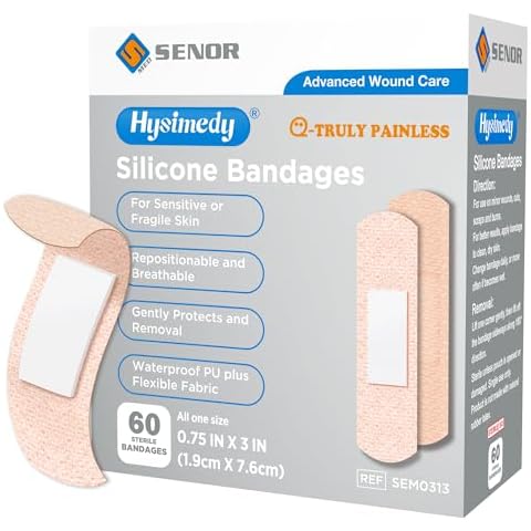 Hysimedy Silicone Adhesive Bandages for Sensitive Skin Cover