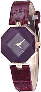 1 Peça Relógio Feminino Roxo Para Mulheres Bling Relógio De Quartzo Relógios Femininos Elegantes Relógio De Quartzo Com Pulseira De Diamante Miss Relógio De Quartzo Fashion Roxo