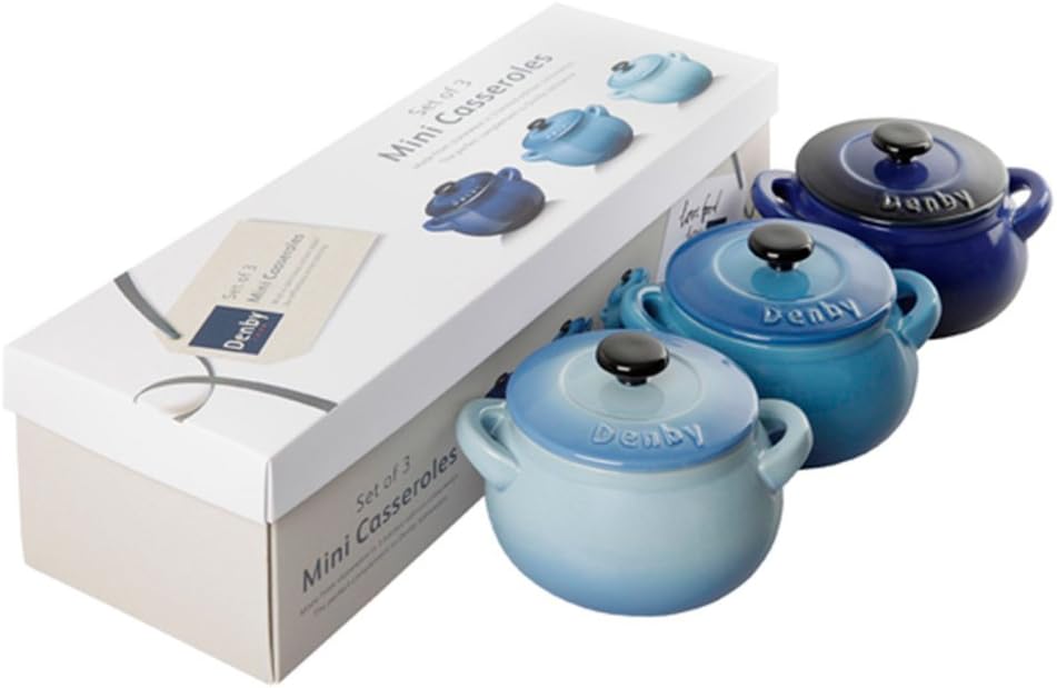 Denby Oven to Table Casserole, Blue Home & Kitchen