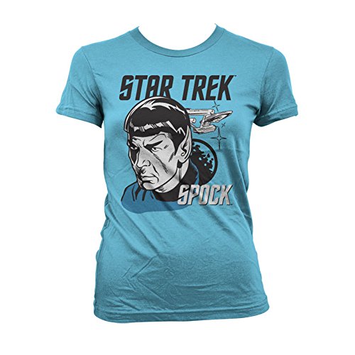Star Trek – Camiseta – Manga Corta – para mujer Sky Bleu Small