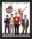 1art1 Big Bang Theory Mini-Poster und MDF-Rahmen - IQ Größe (50 x 40cm)